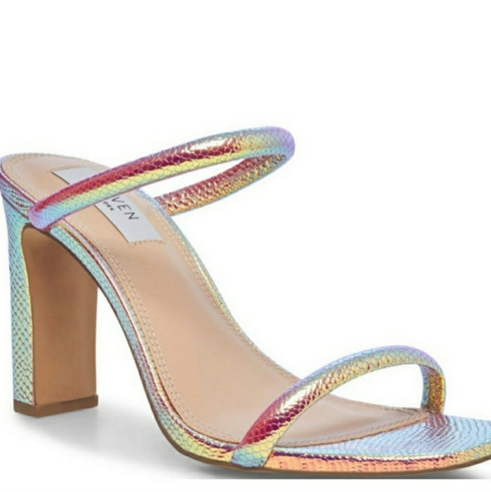 Iridescent Chunky Heel Shoes Like-New Condition!